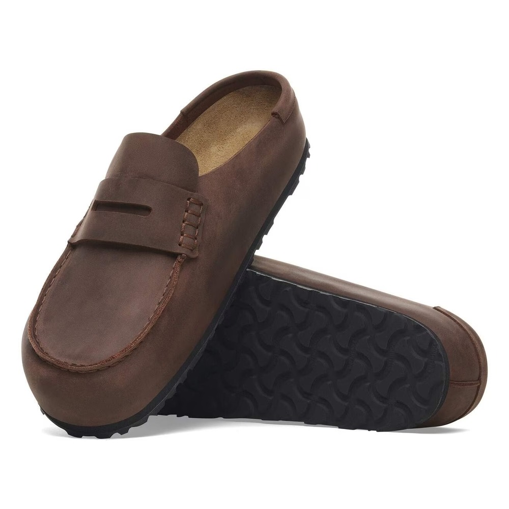 BIRKENSTOCK Naples Wrapped Oiled Leather Habana Mens Sz EU 45 US 12 Regular Fit
